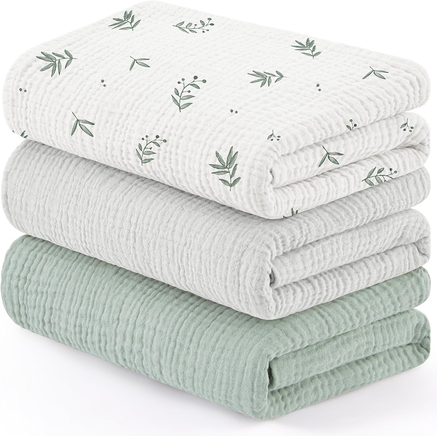 Susurration Muslin Cloths for Baby 100 x 96 cm Baby Swaddle for Boys and Girls Soft Baby Muslin Blanket