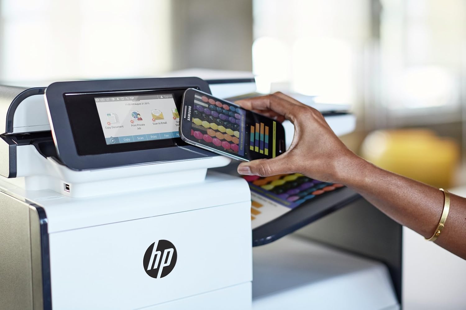 Amazon.com: HP PageWide Pro 477dw, color, multifunción impresora  profesional inalámbrico con \u0026 impresión dúplex (d3q20 a) (reacondicionado  certificado) : Productos de Oficina