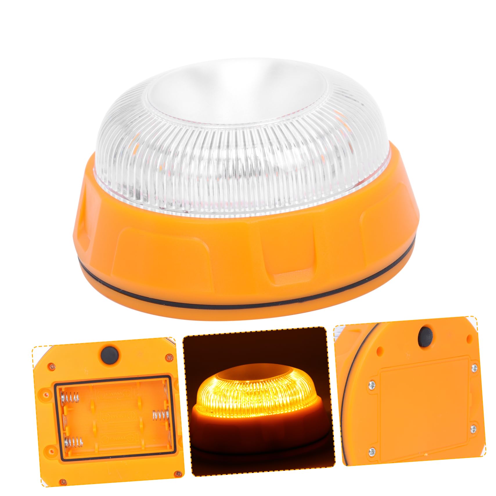 2piezas Luz Led De Emergencia Para Automóviles Señalización Amarilla y Resistente Luz Intermitente Para Vehículos Situaciones De Emergencia