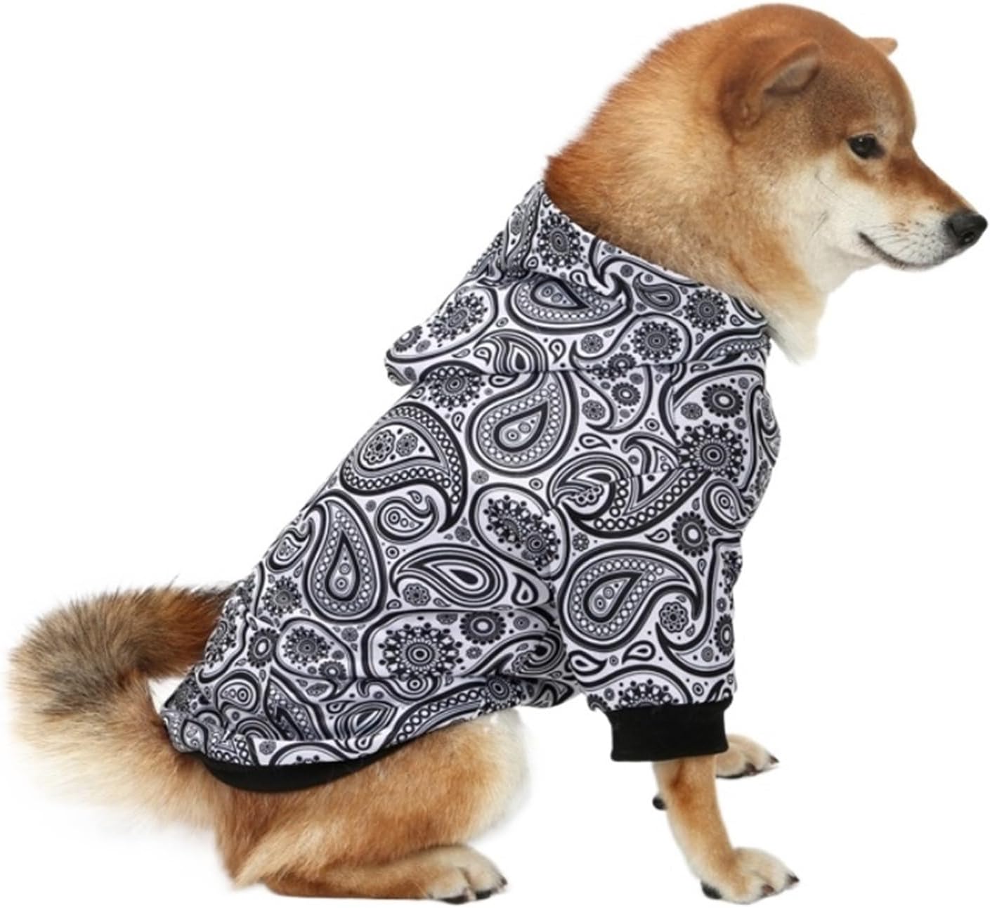 Christmas Dog Hoodie, Festive Pet Sweater with Snowflakes and Tree Design, Warm Cozy Winter Hoodie for Small Medium Large Dogs(Christmas Series,XL)