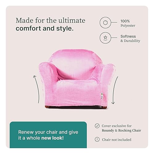 Miniatura 2 de Keet Funda para silla Roundy, rosa (COV01), 24 x 18 x 15 pulgadas (paquete de 1)