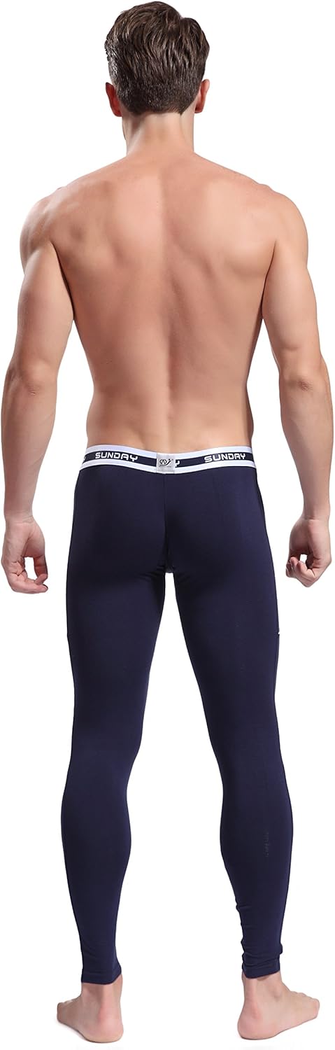 ARCITON Men's Low Rise Leggings Long Johns Thermal Pant - Image 5