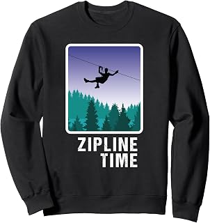 Zipline Instructor Climbing Camping Adventure Ziplining Sweatshirt