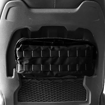 Bartact Compatible with 2018+ Jeep Wrangler JL and JLU Rubicon MOLLE Pouch for Front Seats Black