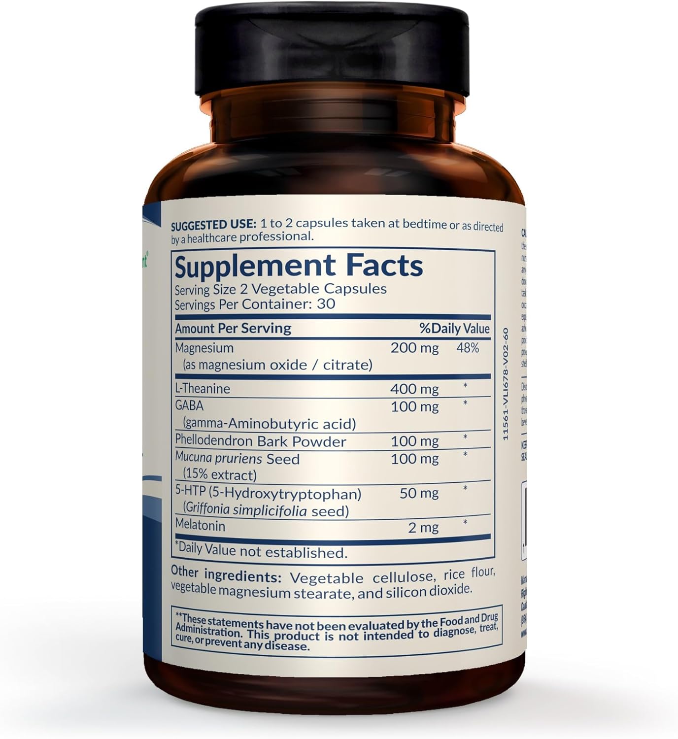 Sleep Formula, with L-Theanine, GABA, Magnesium, 5-HTP, and More (1-Pack)