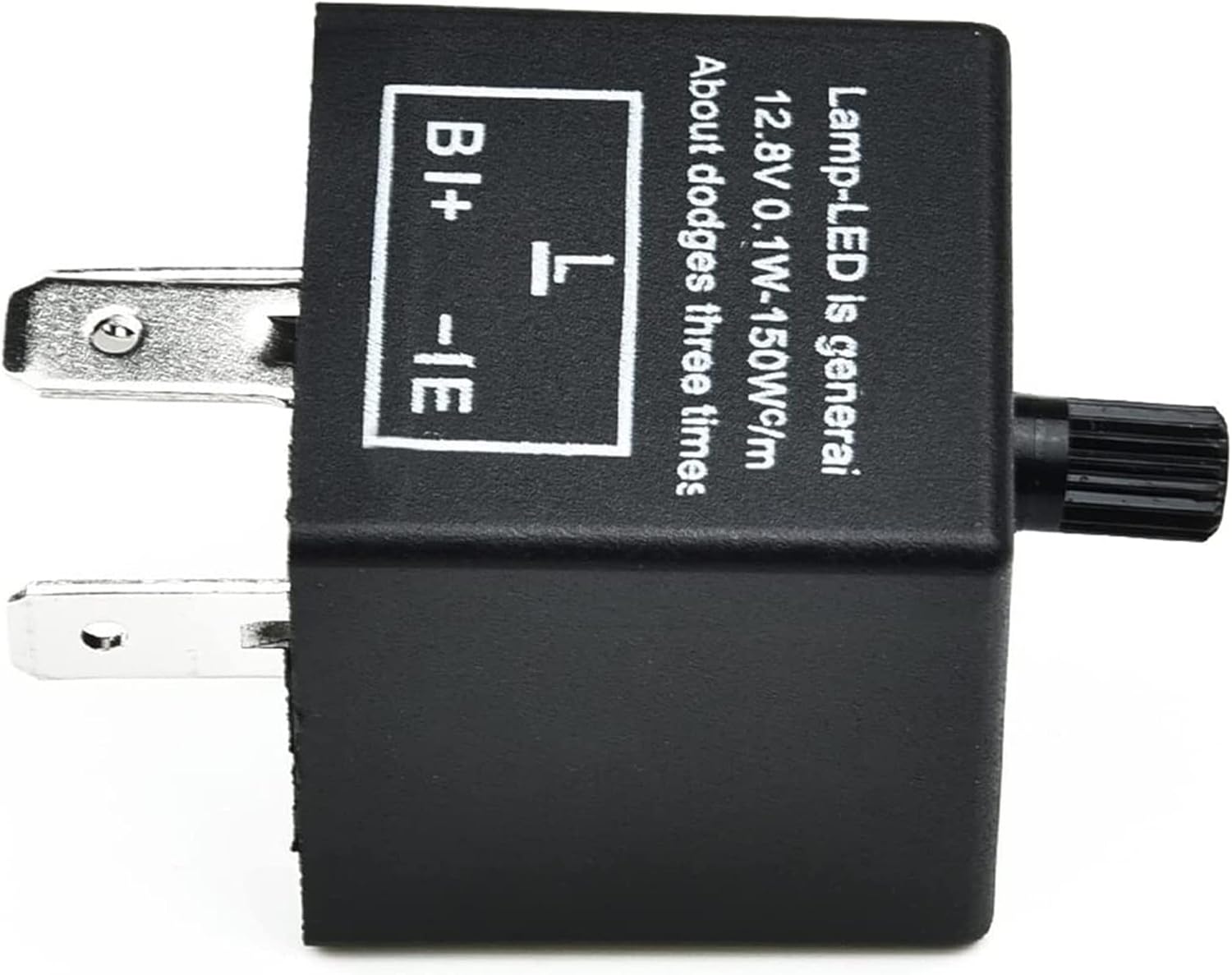 Relay LED Flasher 12V 3-Pin Car Motorcycle LED Flasher Relay LED Adjustable Electronic Flasher Relay for Turn Signal Light Accessories