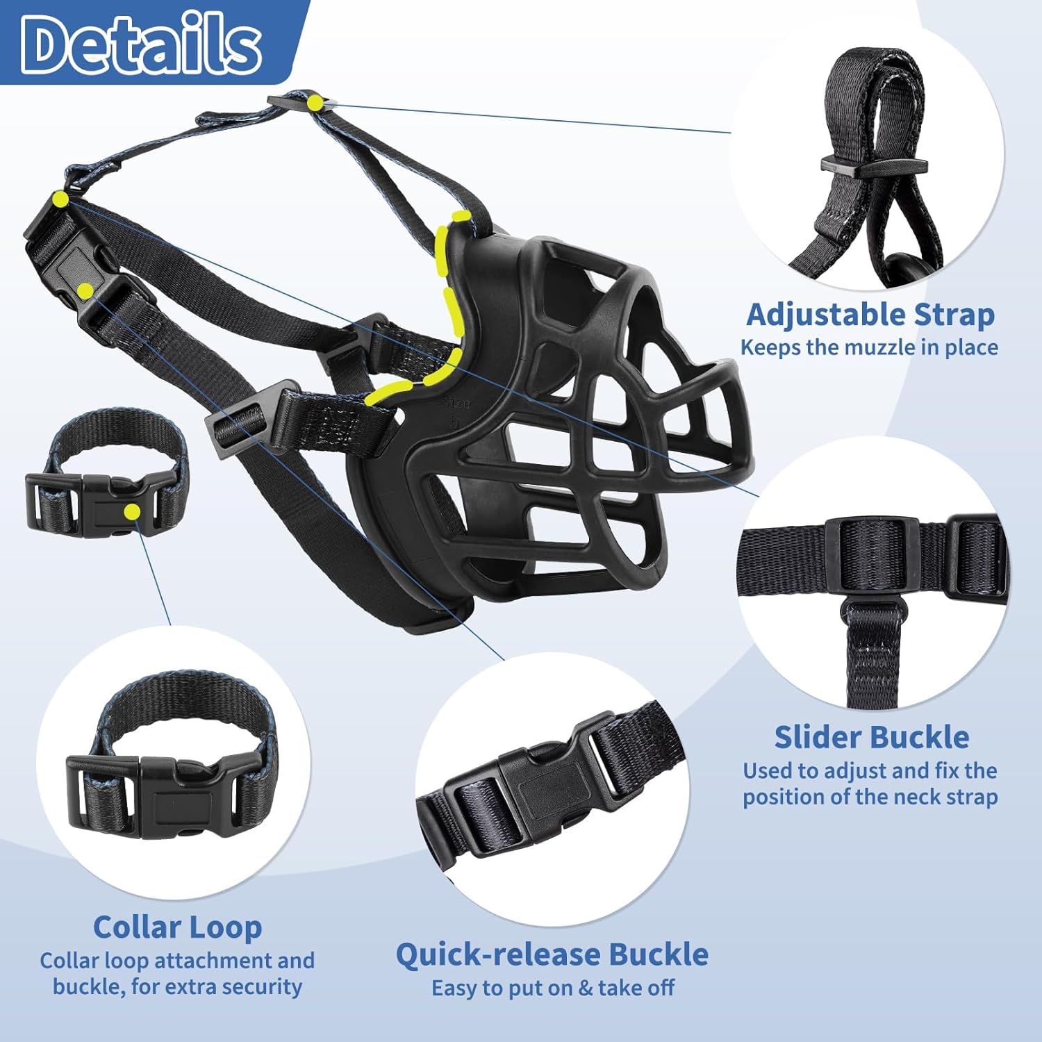 BARKLESS Dog Muzzle to Prevent Biting