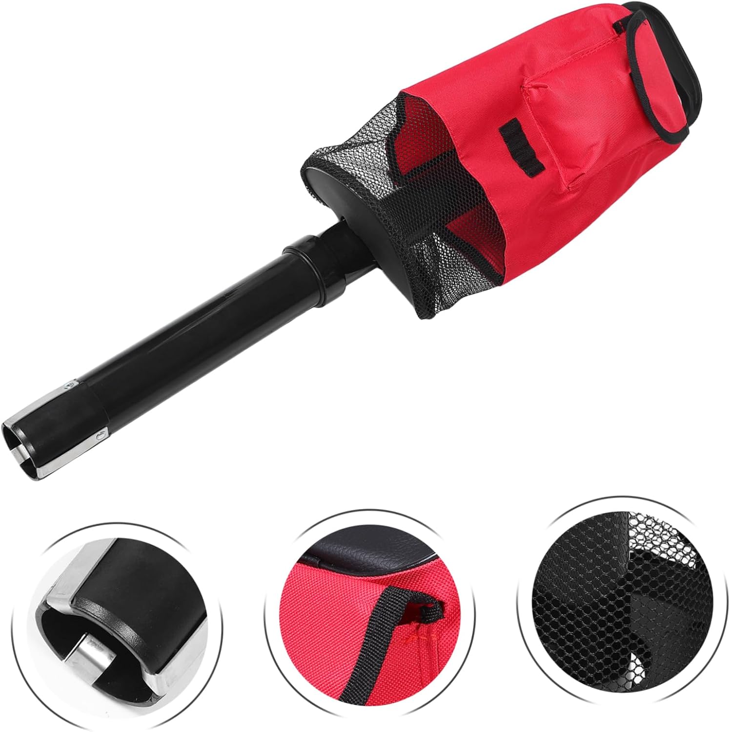 1pc Golf Ball Picker Upper Tube Portable and Sturdy Golf Retriever for Collection Easy Disassembly for Convenient Carrying and Plastic Construction Red