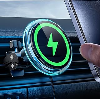 JOYROOM for Magsafe Car Mount Charger 15W, Car Mount for iPhone Wireless Fast Charging, Magnetic Car Phone Mount Holder for Magsafe Charger Vent Mount Fits iPhone 15 Pro Max Plus 14 13 12 MagSafe Case