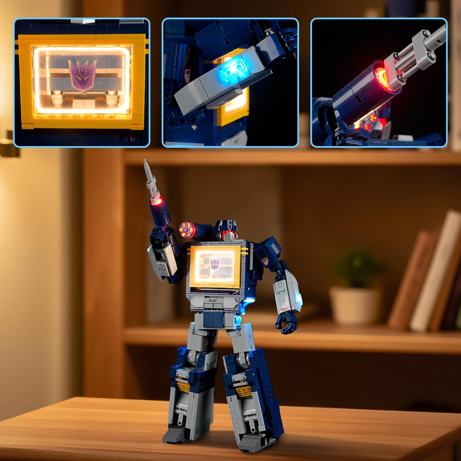 YEABRICKS LED Light for Lego-10358 ICONS Transformers: Soundwave Building Blocks Model (Building Set NOT Included) - Image 3