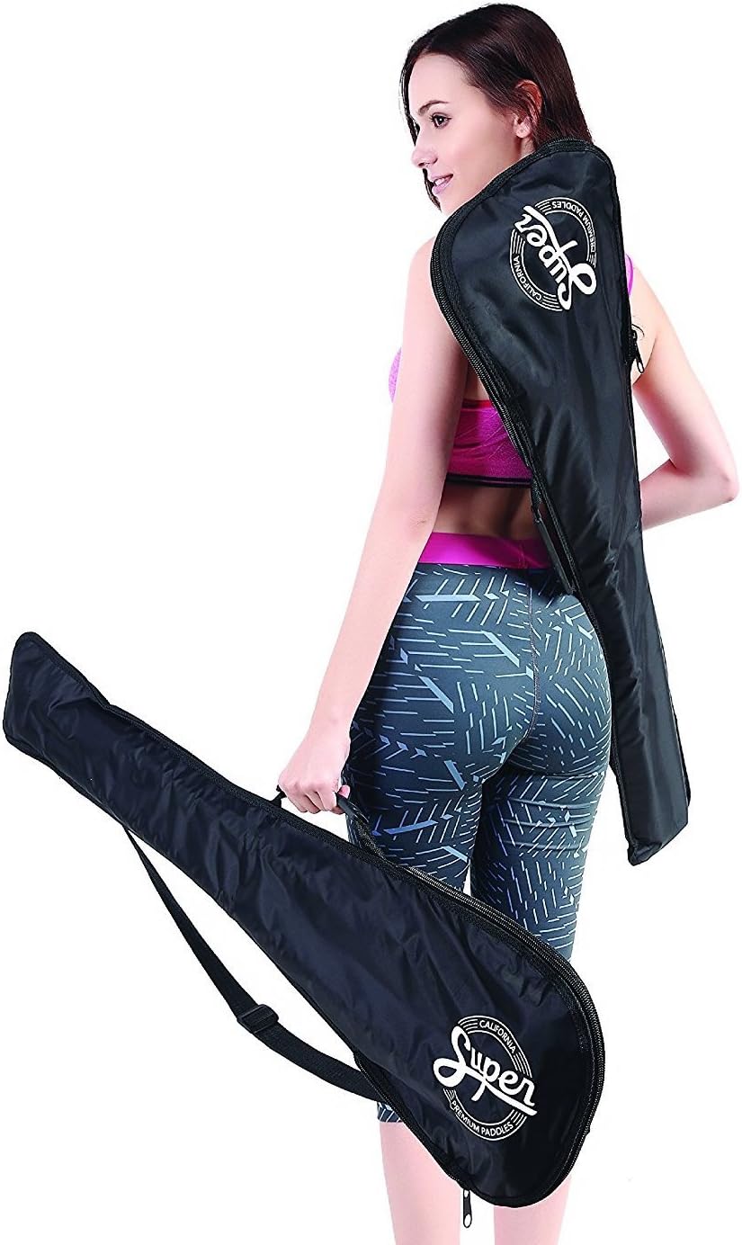 SUP Paddle Bag - Perfect for 3 Piece Adjustable Stand-Up Paddle Board Paddles - Premium & Portable Bag - Ergonomic Shoulder & Handle for Travel - Padded for Storage