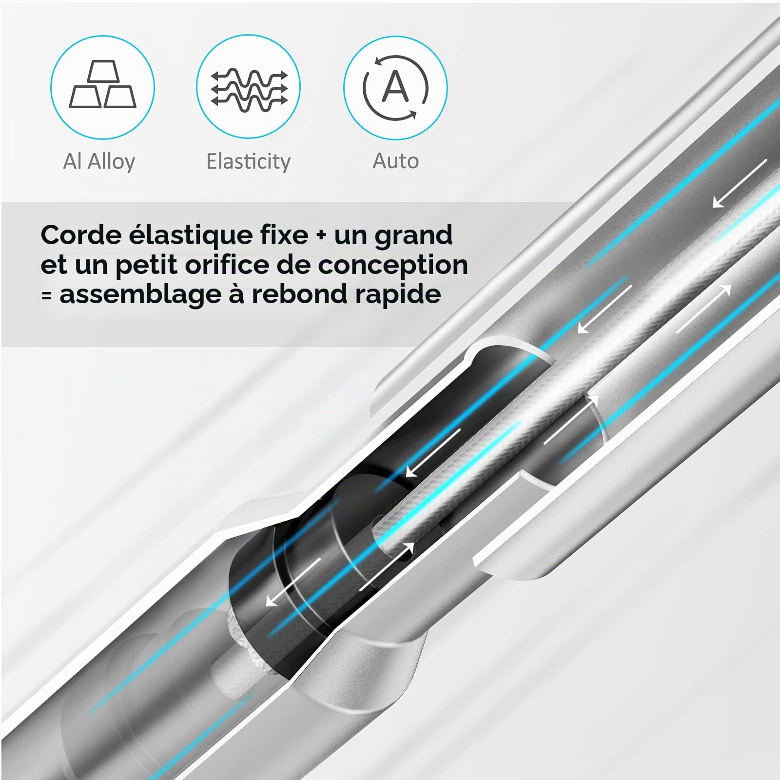 Vamvo extérieur/intérieur Vidéoprojecteur écran avec support pliable portable film d'écran 304,8 cm (16 : 9) Full-set Sac pour le camping et les événements de loisirs Home Cinéma 100inch