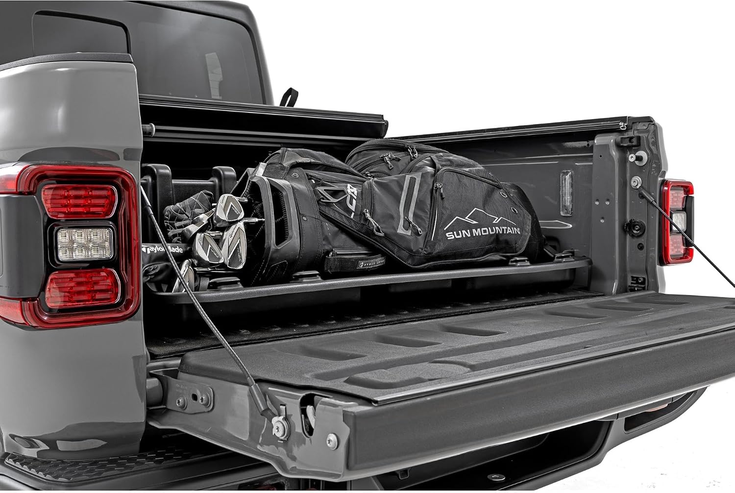 Rough Country 48" Slide-Out Truck Bed Cargo Box - Heavy-Duty, Weather-Resistant Truck Organizer for Compact Beds, Easy Tailgate Access
