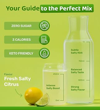 Ultra Lyte Electrolytes Drink Mix - Sugar-Free Sachets with High Sodium, Trace Minerals, and Coconut Water - Hydration for Sports, Fitness, and Recovery (12 Servings (Pack of 1), Salty Citrus)