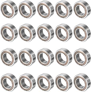 uxcell 20pcs MR95ZZ 5mmx9mmx3mm Double Shielded Miniature Deep Groove Ball Bearing