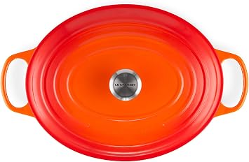 Le Creuset Signature Enamelled Cast Iron Oval Casserole Dish With Lid, 35 cm, 8.9 Litres, Volcanic, 21178350902430