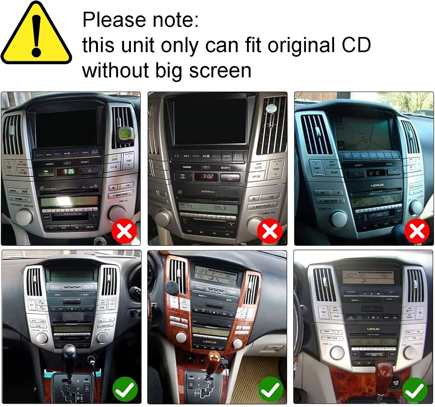 9Inch Radio Car Stereo Replacement for Lexus RX-300 2003-2009 Multimedia Player Touch Screen Head Unit with GPS Navigation Carplay Backup Camera Steering Wheel Control