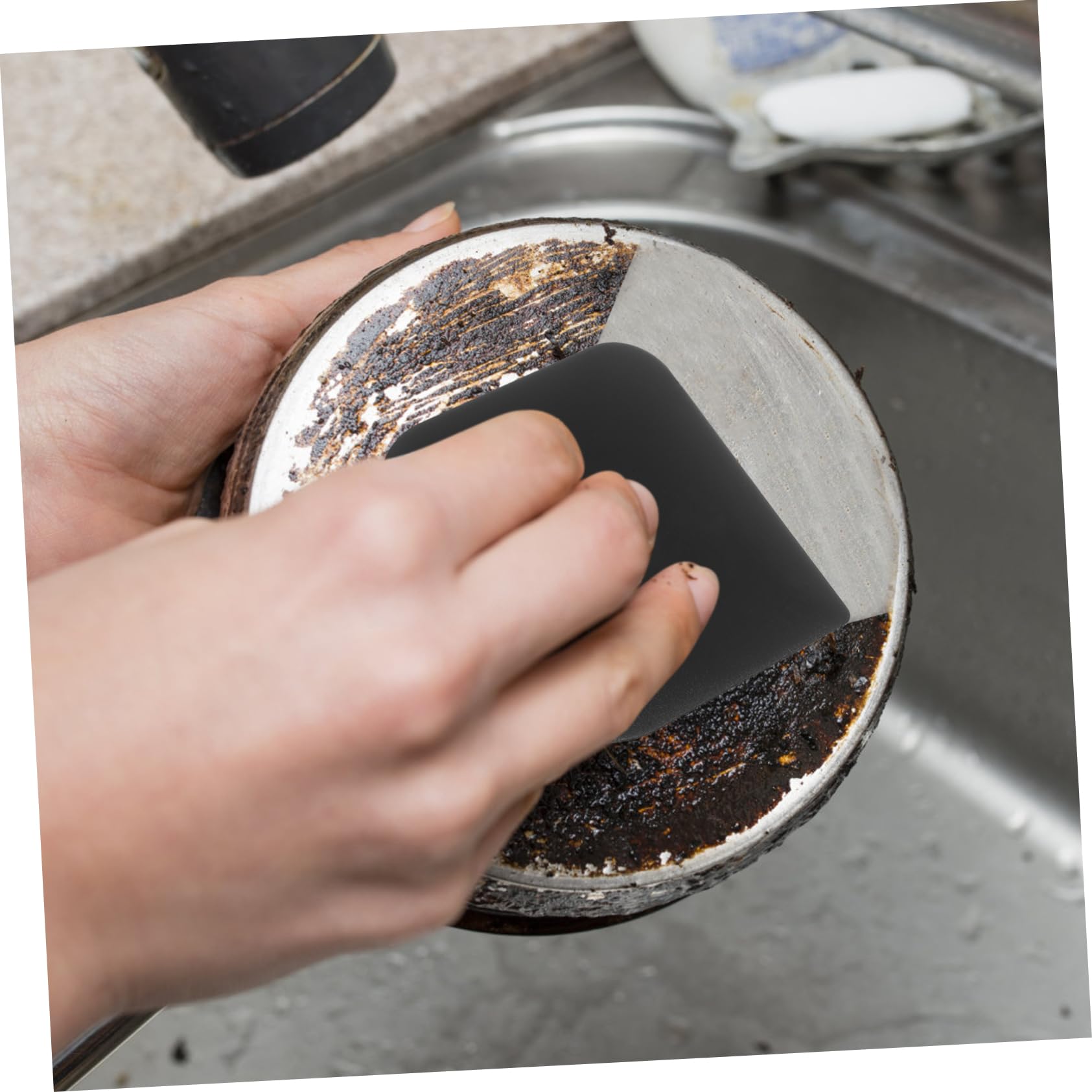 IMIKEYA Grill Pan Scraper Cast Iron Pan Multi-function Cooking Utensil Easy to Clean Store