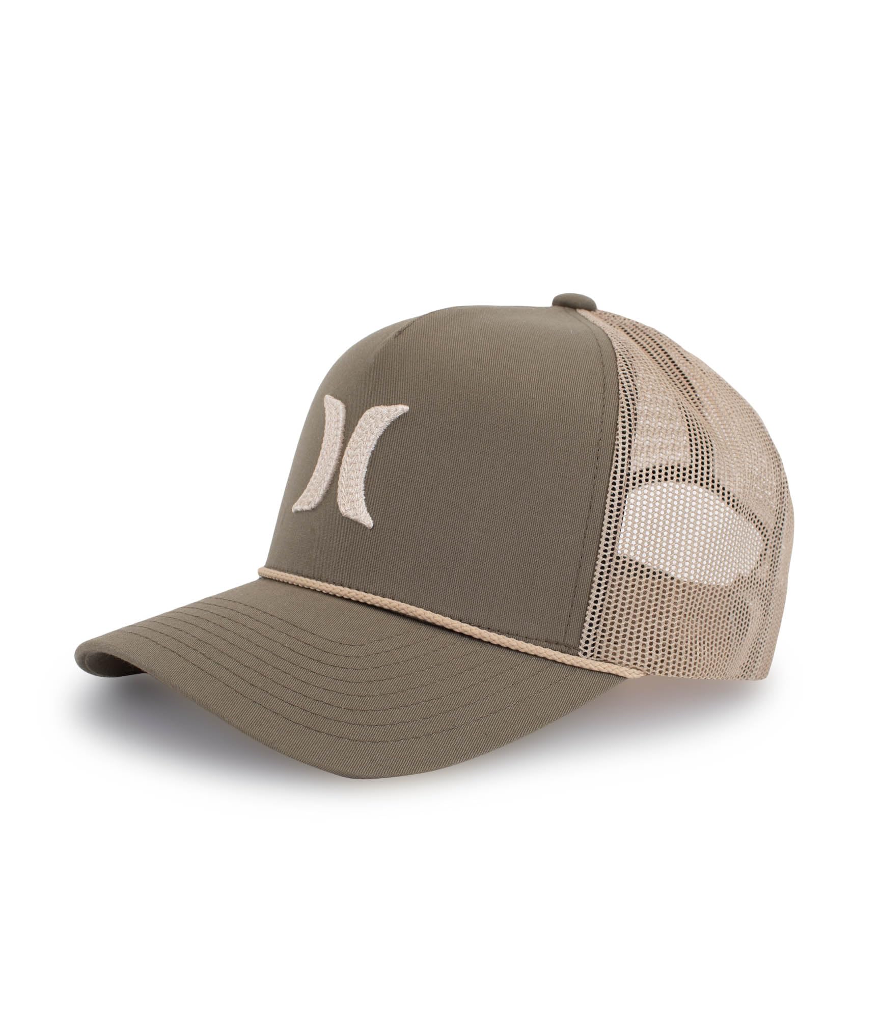 Hurley Men's Olive Brown Trucker Cap M High Icon Adjustable Olive