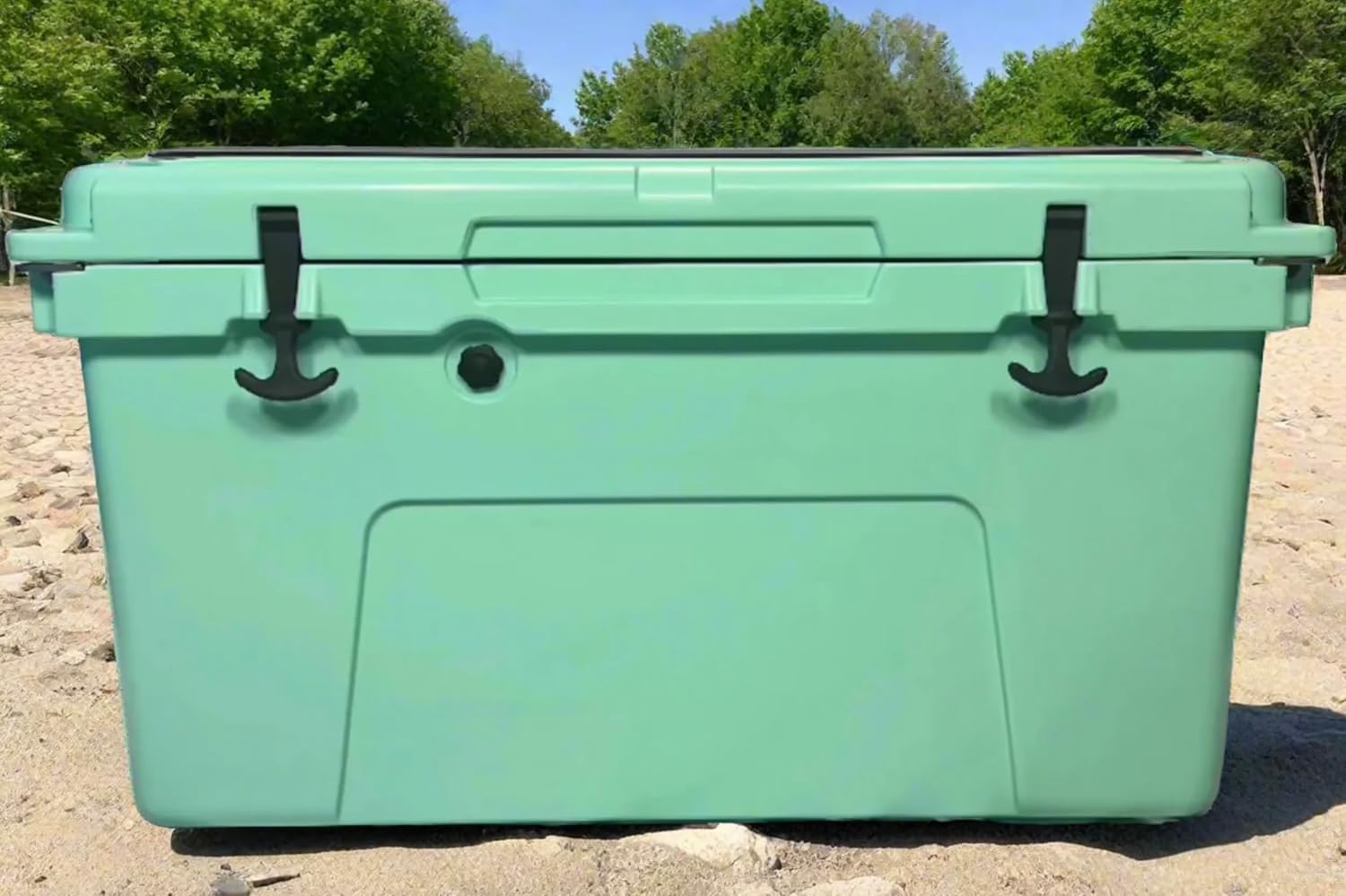 Sports Premium Outdoor Cooler – 70 Liter Insulated Ice Chest with Heavy-Duty Handles, Leakproof Seal & UV Protection – Aqua – Ideal for Fishing, Camping, Boating & Tailgating
