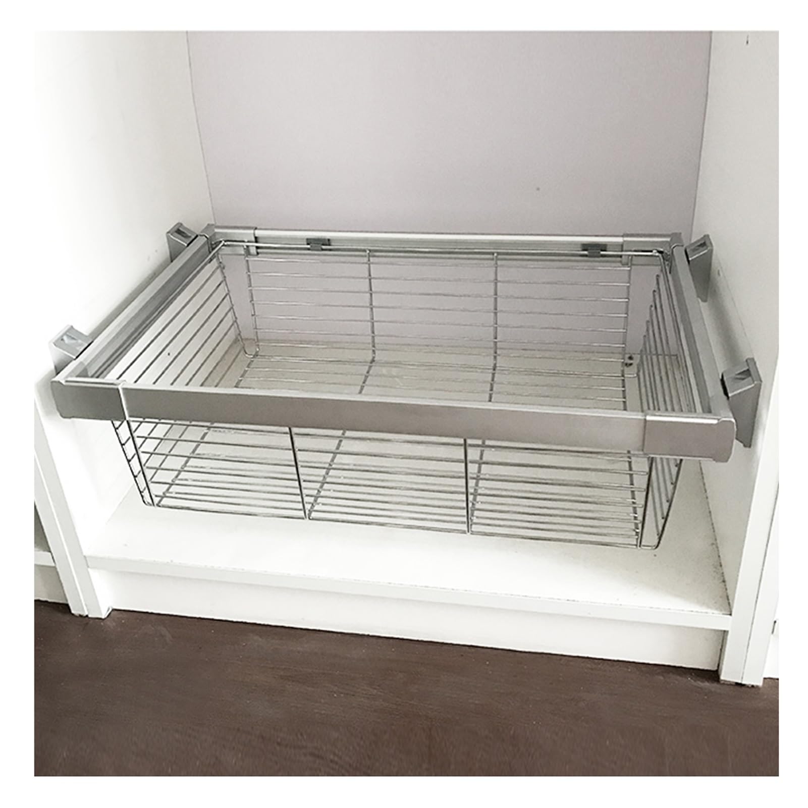 Esta Cesta de Almacenamiento extraíble para Armario, Organizador de Cesta de Almacenamiento de Malla metálica, separadores de cajones fáciles de extraer para Armario, para armarios de Cocina