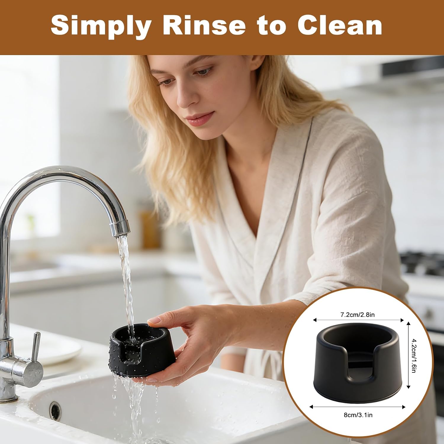 Silicone Portafilter Holder & Tamping Station | Espresso Machine Accessories Compatible With Ninja Luxe Cafe Series (ES601/ES701) | For Home Espresso, Coffee Bar, Camping & Travel