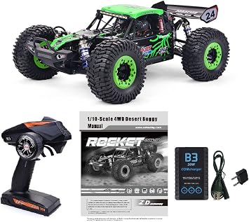 1/10 Scale 4WD RC Cars for Adults Brushless,Max 43 MPH Off-Road Fast RC Cars,Off-Road Remote Control Trucks Green