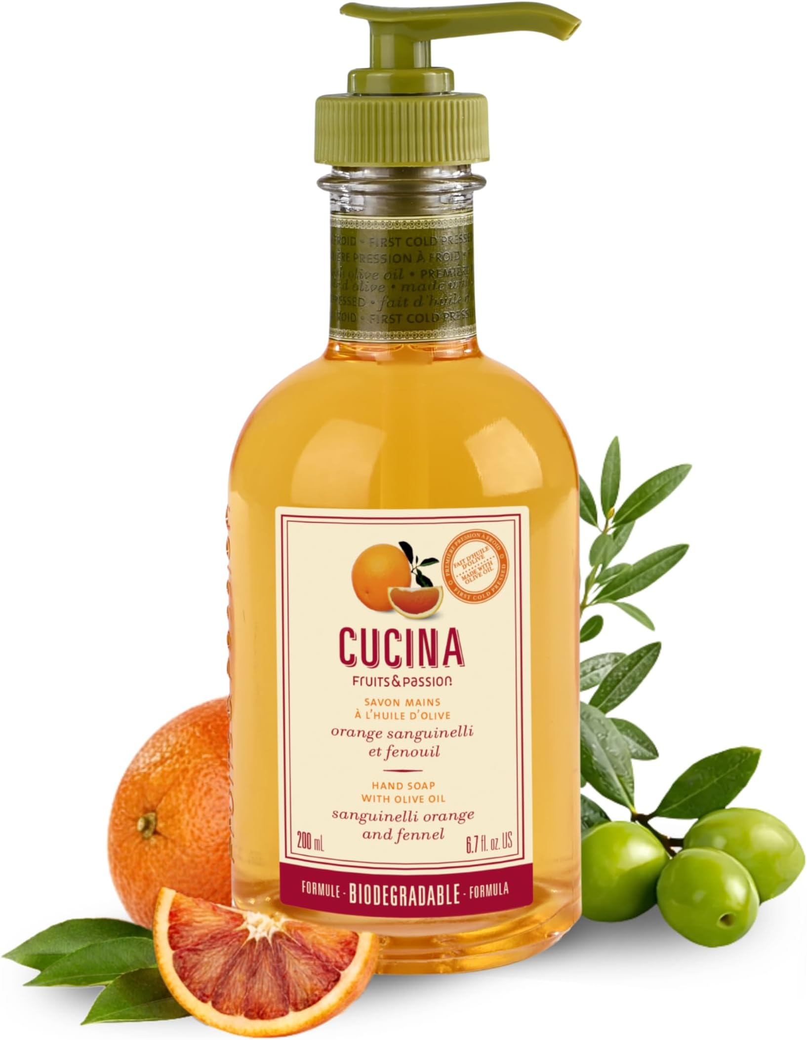 Fruits and Passion Cucina Sanguinelli Orange Fennel 6.7 oz Hans Soap