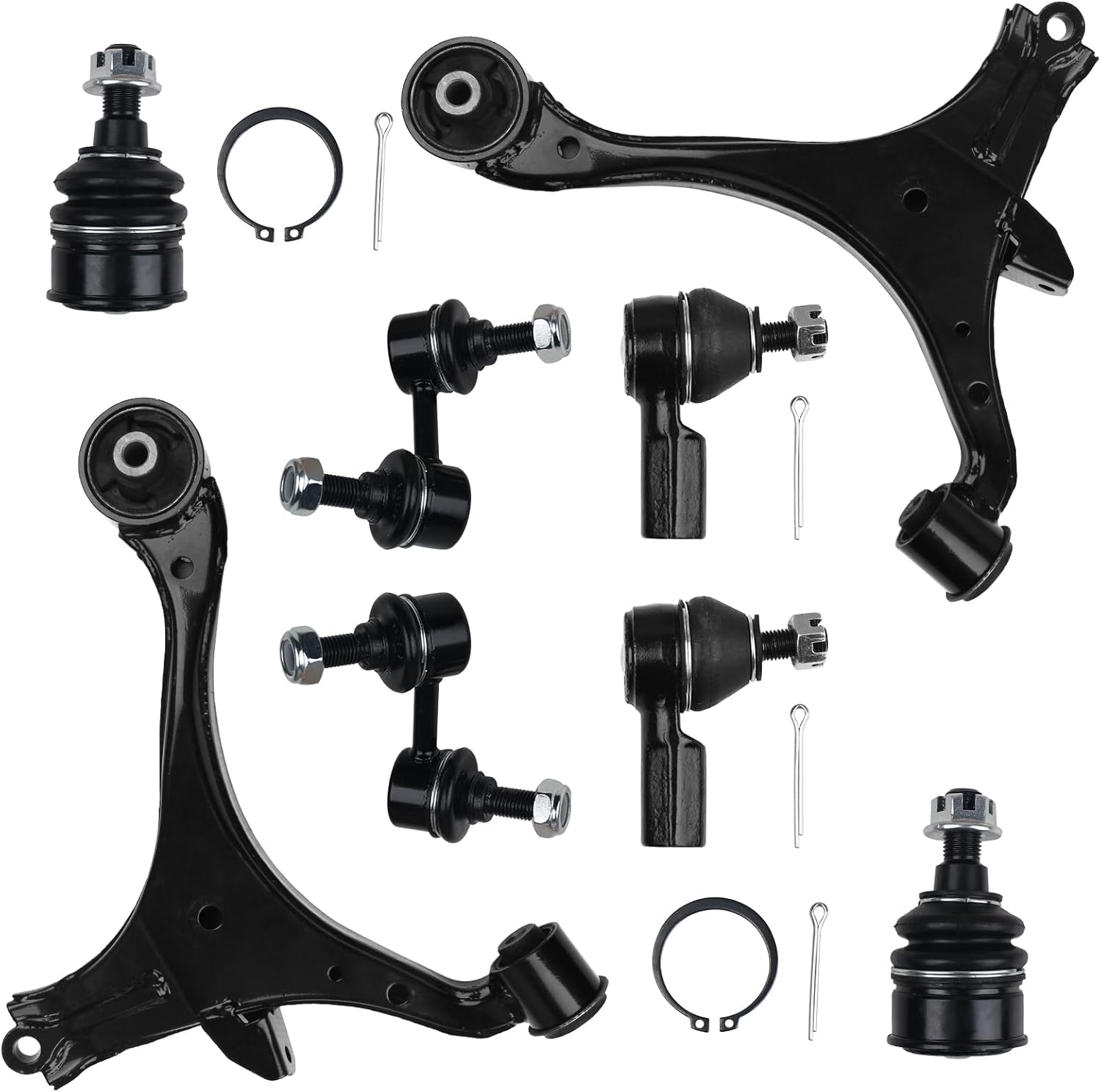 KUSATEC Front Lower Control Arm Suspension Kit with Ball Joints for 2001–2005 Honda Civic