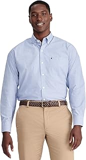 Men's Button Down Long Sleeve Stretch Performance Solid Shirt - Buy now
