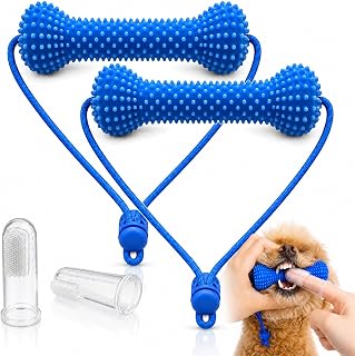 Dog Toothbrush Helper, Bear Roll Pet Dental, Paw Dental (2PCS, Small) | Dual-Action Canine Dental Prop, Chewable Oral Care Tool For Cleaning Teeth, Freshening Breath, And Removing Tartar And Plaque