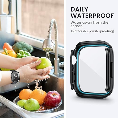 Miniatura 4 de Tensea - Funda protectora de pantalla impermeable para Apple Watch (2 en 1) para Apple Watch Serie SE 6, 5, 4, accesorios de 40 mm, iWatch protector