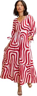 Red & White Back Cut-Out Knot Maxi Dress Price In India