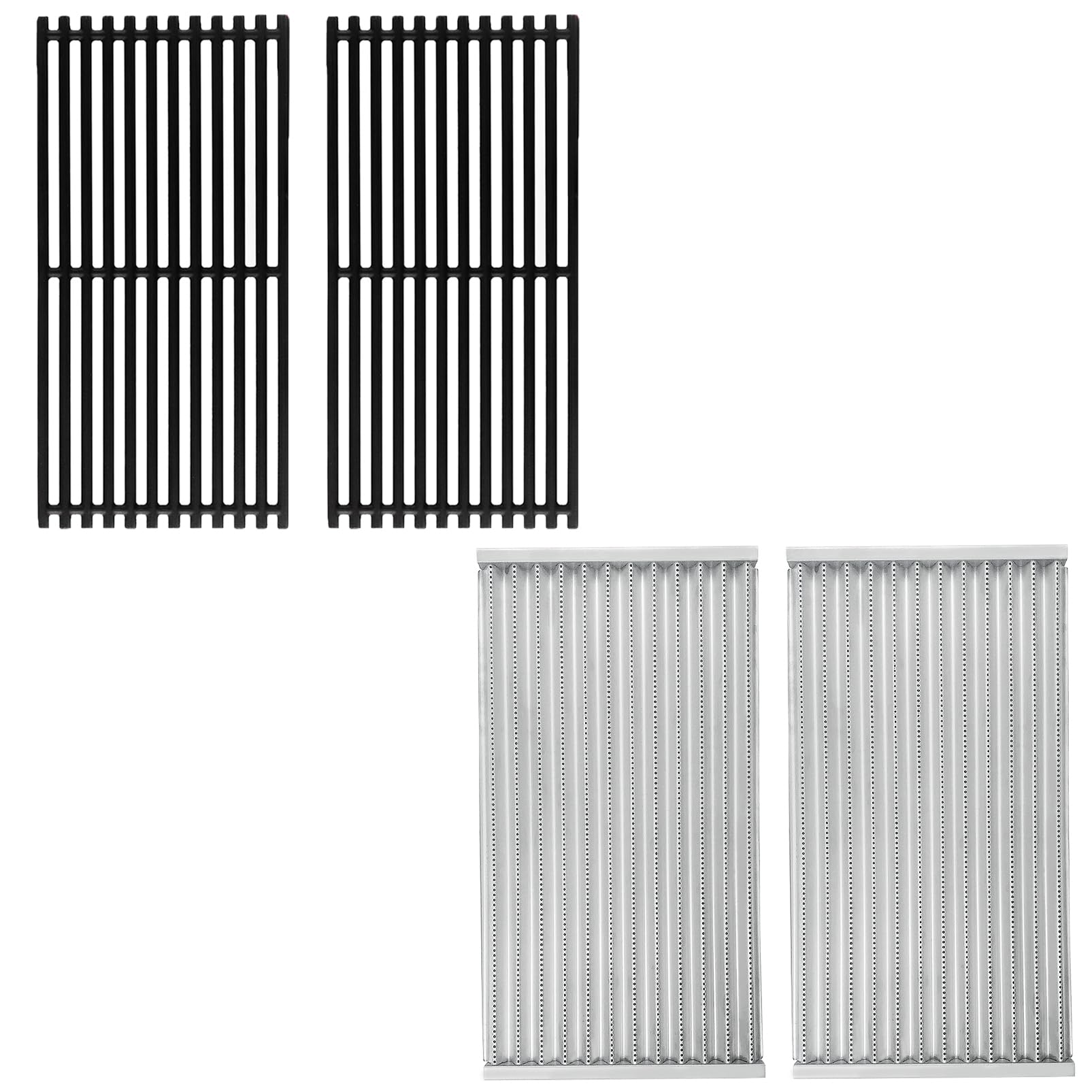 Beurbcikue G362-2100-W1 G369-0030-W2 Infrared Emitter Cooking Grates Grill Replacement Parts for Char-Broil Tru-Infrared 2 Burner 463642316 463644220