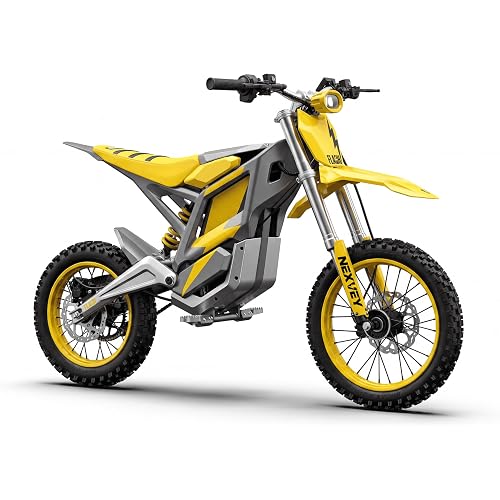 NEXVEY FLASH Electric Dirt Bike with Wheelie Assist for Teens 4000W E-Bike | 48V 22.5AH Battery | 35MPH Max Speed | 35 Miles Range | Dual Suspension & Dual Disc Brakes | Outdoor off-road gifts