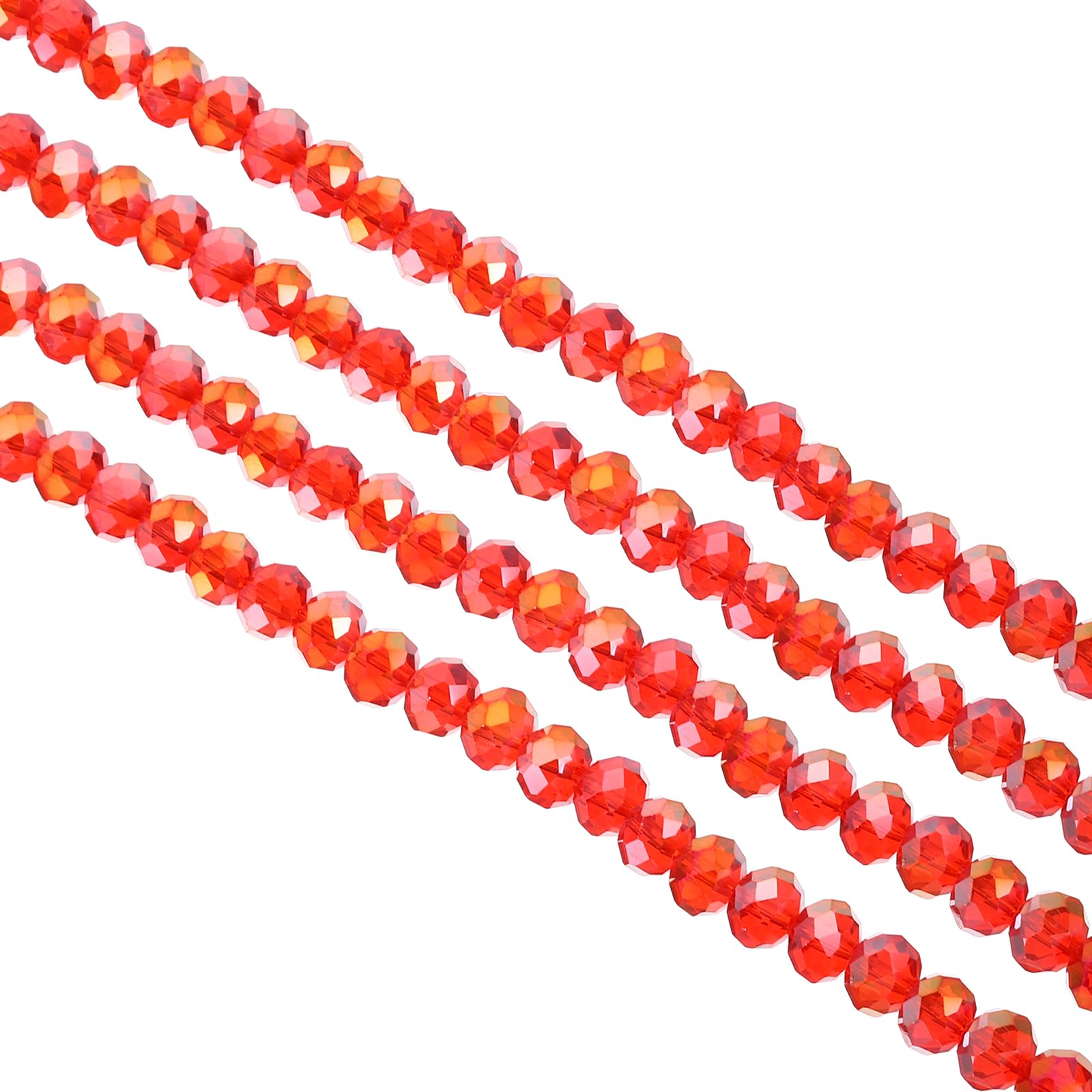 PATIKIL 8 mm Briolette Rondelle Glass Beads