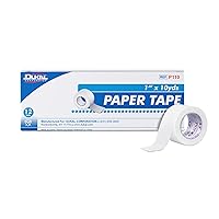 Vista 1 de Dukal Cinta de papel, no estéril, 1 pulgada de ancho x 10 yardas de largo (12 cajas de 12) (paquete de 144)