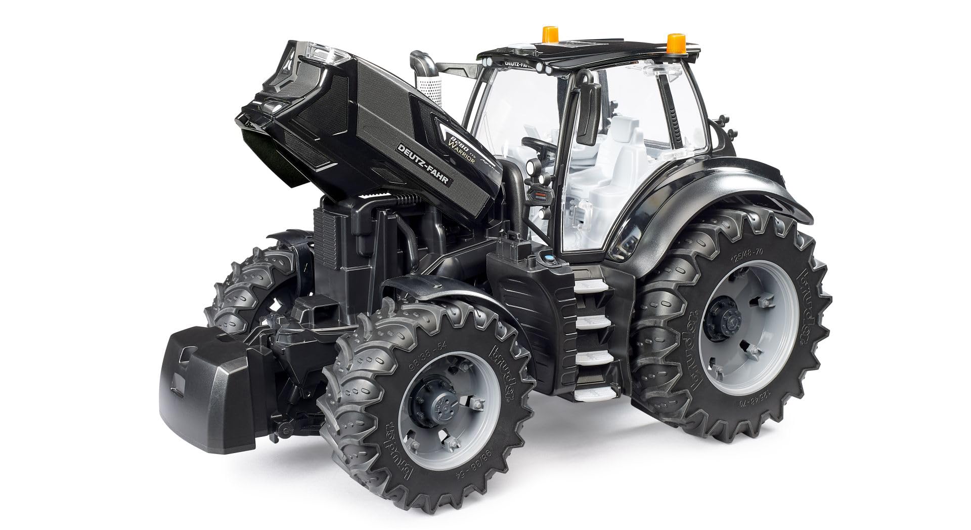 Bruder 03162 - DEUTZ-FAHR 8280 TTV Warrior - 1:16 Traktor, Bauernhof Fahrzeuge, Landwirtschaft, Spielzeug ab 3 Jahre, Schwarz