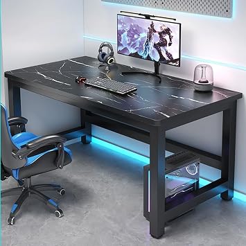 Gaming Desk, Computer Desk, Study Desk, Study Desk, Work Desk, Sturdy Frame, Gaming Desk, Gaming Desk, Load Capacity 508.7 lbs 230 kg, PC Desk, Simple Work Desk, Long, Computer Desk, Study