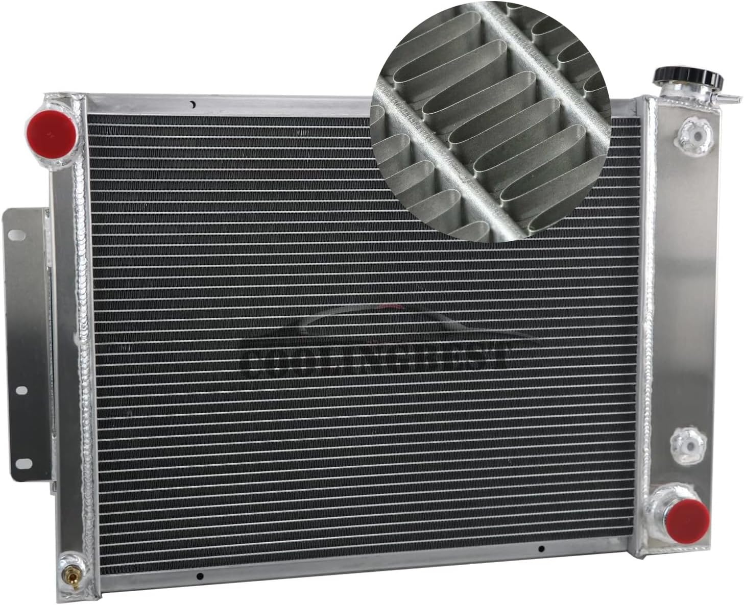 4 Row Radiator for 1967 1968 1969 Chevy Camaro 23"-Core AT MT, All Aluminum 67 68 69