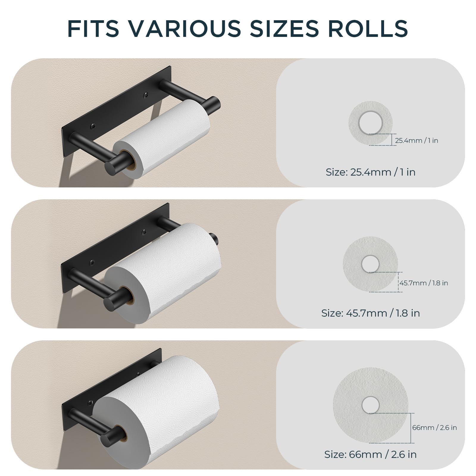 FORIOUS Commercial Toilet Paper Holder Wall Mount Bathroom Tissue Holder — Amazon image 7