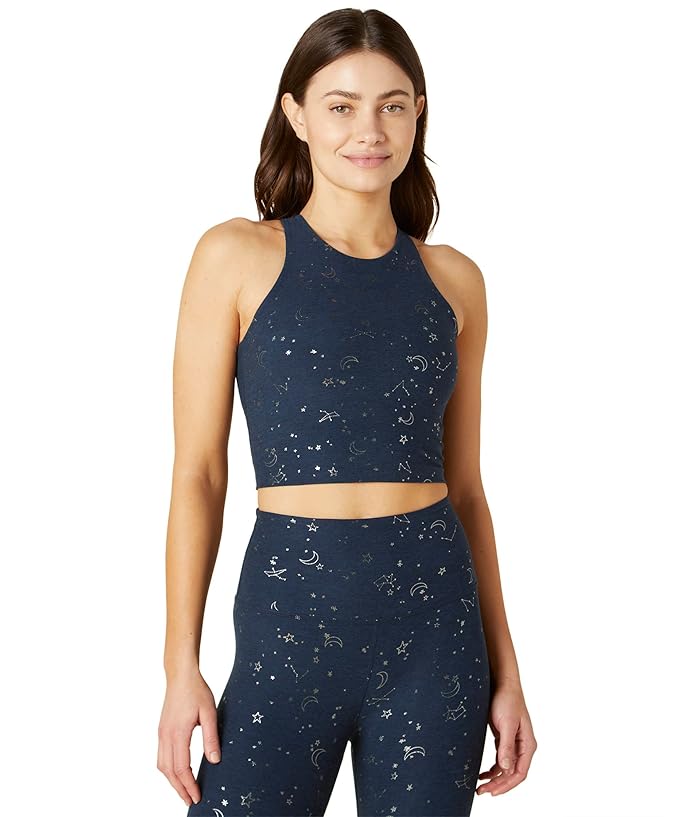 Beyond Yoga Focus Foil Cropped Tank