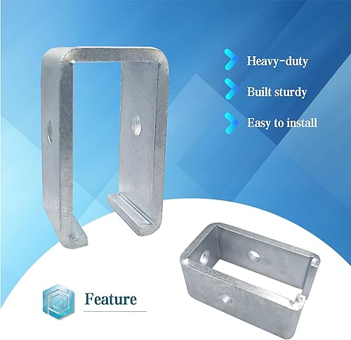 Miniatura 5 de 6 unidades Unistrut Channel Trolley Track Hanger Bracket for All 1-58" Channel Trolley Track, carga nominal de 1200 libras