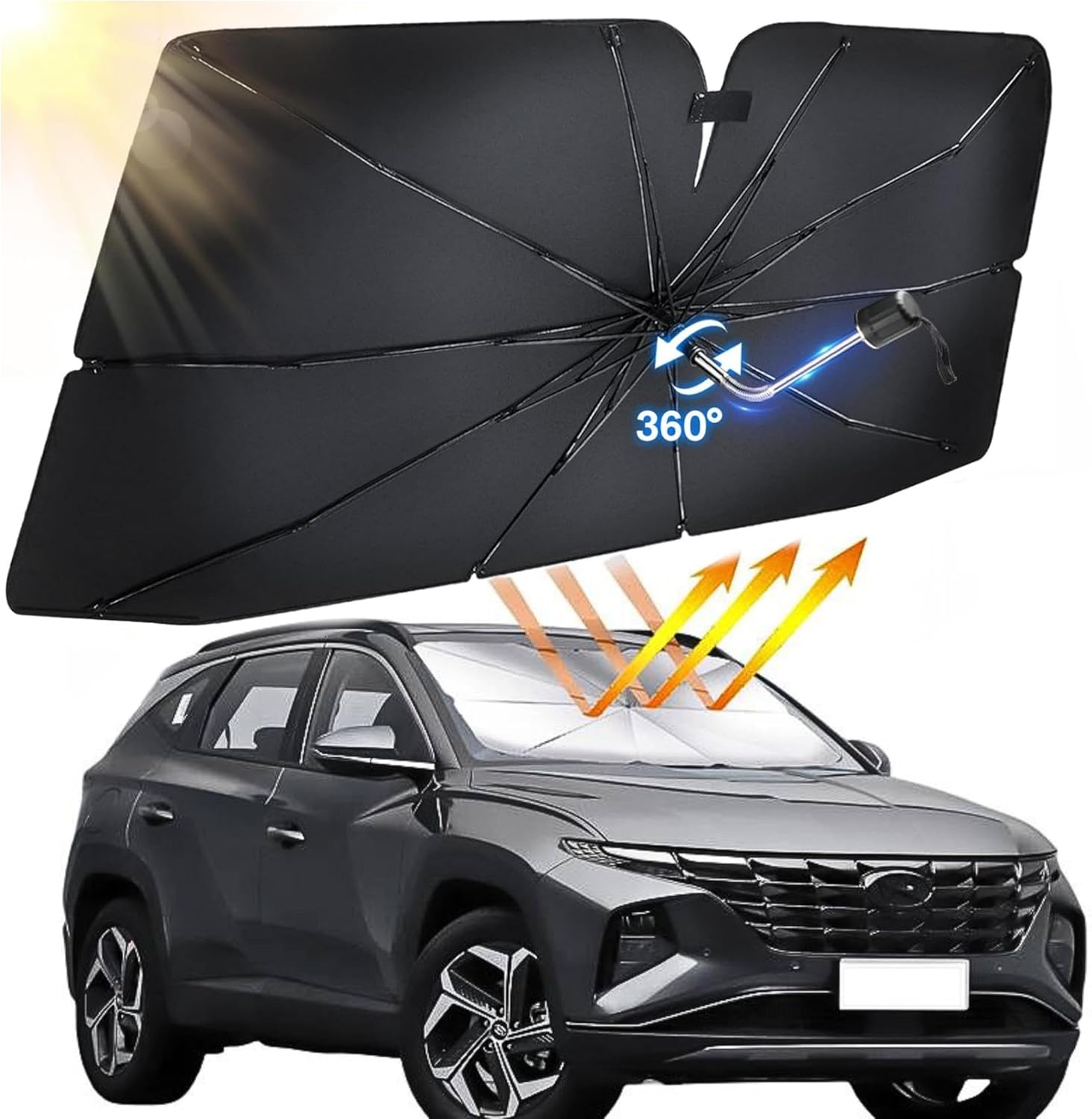 Shadesock Ombrellone YS-9002 Fornitura Di Fabbrica Parabrezza Pieghevole Auto Friendly Ombrello Parab 628772 - Foto 11