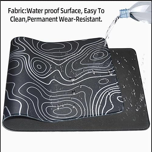 Miniatura 6 de Alfombrilla de mouse grande para escritorio, alfombrilla de mouse grande para juegos, 31.5 x 11.8 pulgadas, alfombrilla de mouse para juegos,