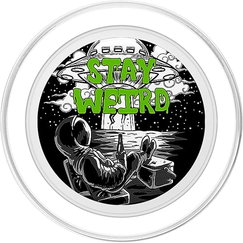 Miniatura 8 de Stay Weird Astronauta OVNI Galaxy Extraterrestre Space Lover PopSockets intercambiables PopGrip