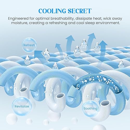 Miniatura 4 de Edredón refrescante tamaño Queen, manta refrescante para personas que duermen con calor y sudores nocturnos, te mantiene fresco durante todas las