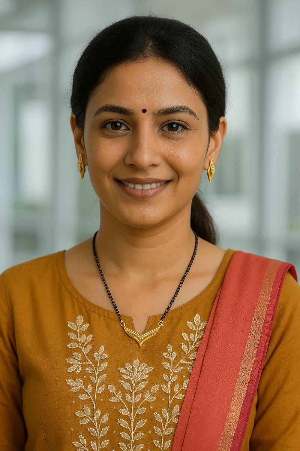 Touchstone Indian Bollywood Style Rhinestone Zirconia CZs Black Beads Symbolic Designer Jewelry Mangalsutra Set in Gold Or White Tone for Women. - Image 8