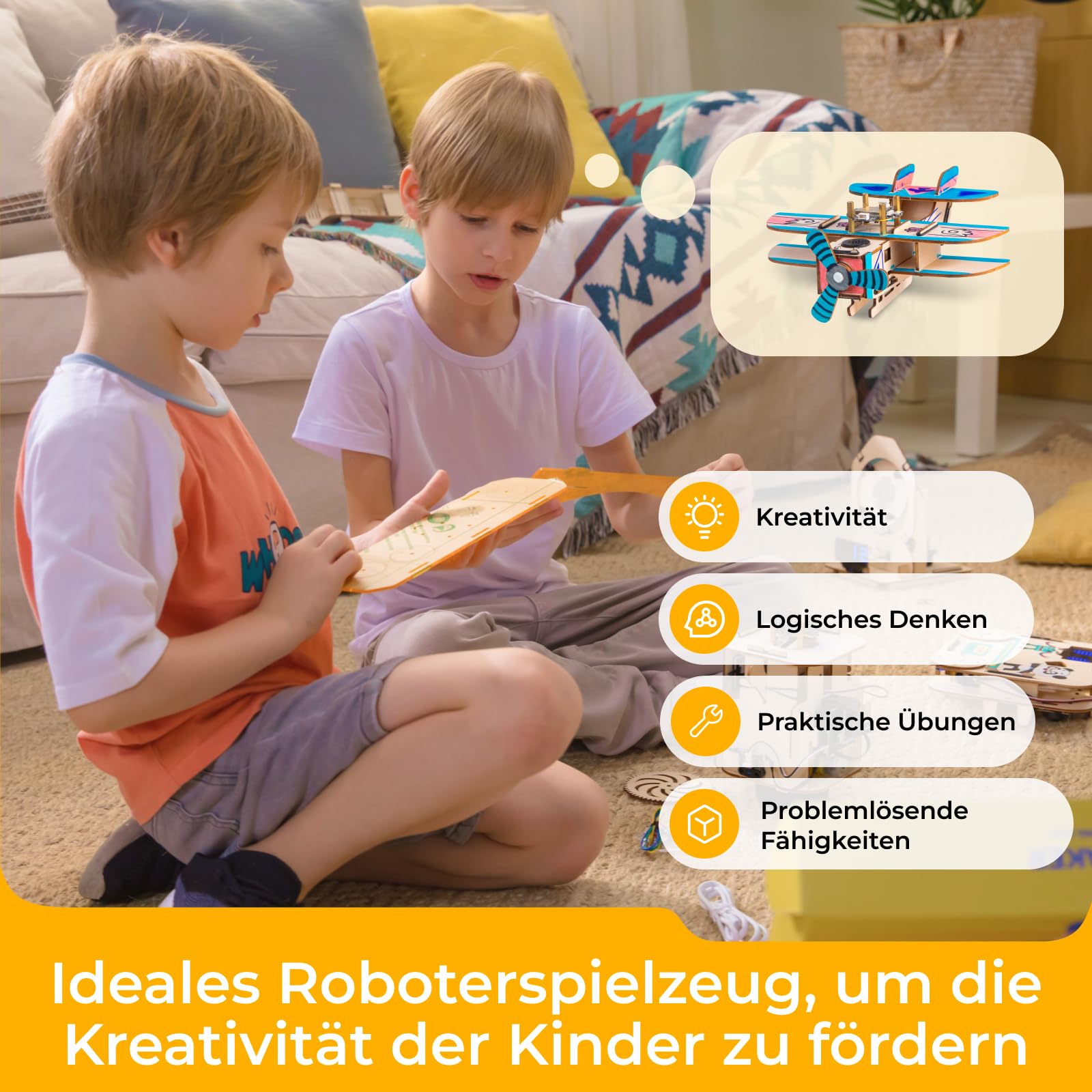 Makeblock NextMaker STEM Spielzeug (Kasten 1-3), Pädagogisches Kodierspielzeug Kit, Science Kit für Kinder zum Programmieren Lernen Elektronik, Geschenkidee für Kinder ab 8 Jahre