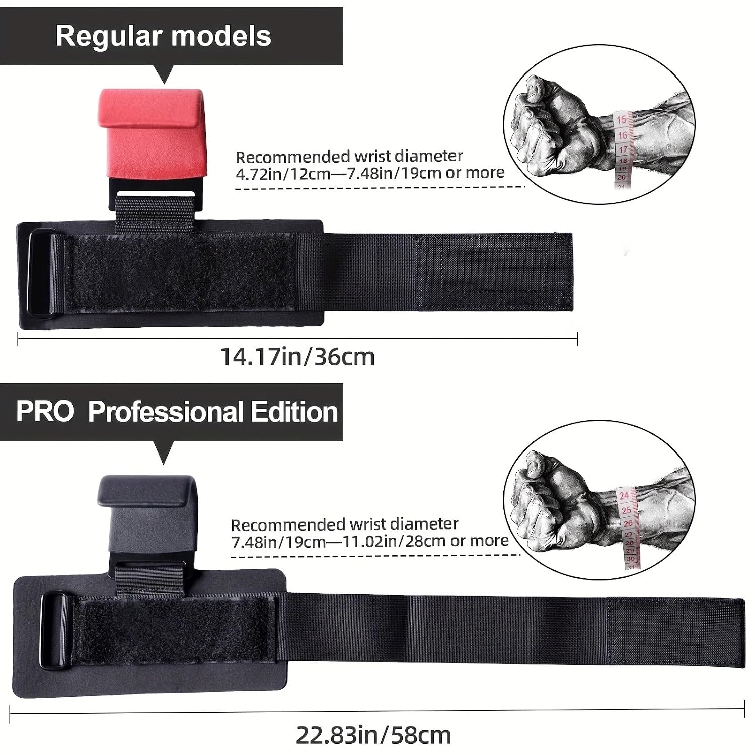 Weight Lifting Hooks Gym Fitness Set Weightlifting Wrist Straps Heavy Duty Pull-ups Power Grips with Padded Workout Hook